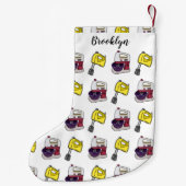 Afbeelding mixer cartoon kleine kerstsok (Achterkant)