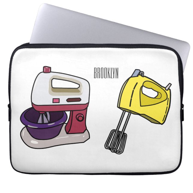 Afbeelding mixer cartoon laptop sleeve (Voorkant)