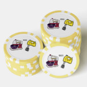 Afbeelding mixer cartoon poker chips (Opstapeling)