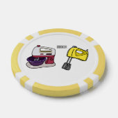 Afbeelding mixer cartoon poker chips (Enkel)