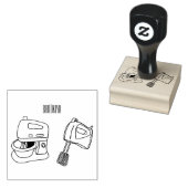 Afbeelding mixer cartoon 	rubberstempel (Gestempeld)