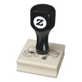Afbeelding mixer cartoon 	rubberstempel (Stempel)