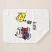 Afbeelding mixer cartoon sherpa deken (Voorkant (horizontaal))