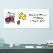 Afbeelding mixer cartoon spandoek (Beurs)