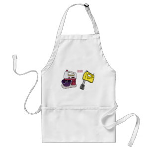 Afbeelding mixer cartoon standaard schort