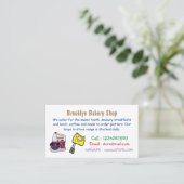 Afbeelding mixer cartoon visitekaartje (Staand voorkant)