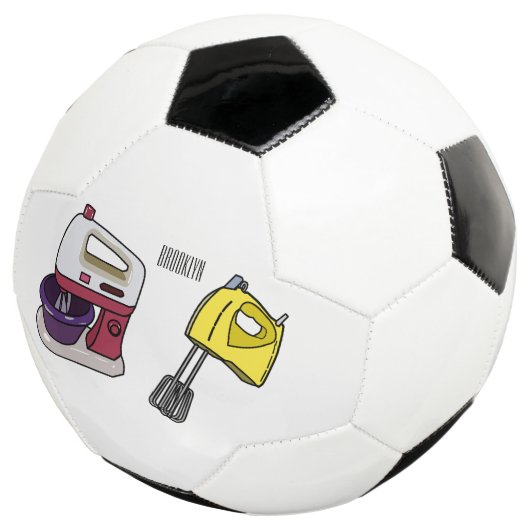 Afbeelding mixer cartoon voetbal (Drie kwart)