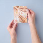 Afbeelding Nail Salon Winkelhandjes personaliseren Flyer (Hand)