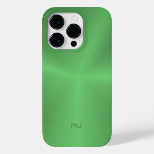 Afbeelding op een metalen groene achtergrond Case-Mate iPhone 14 pro hoesje