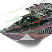 Afbeelding oude treinstation poster (Hoek)