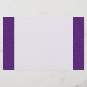 Afbeelding Paars leder. Briefpapier