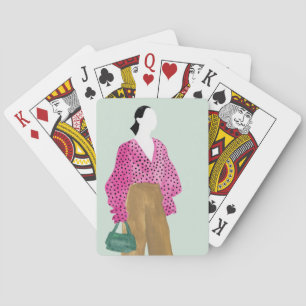 Afbeelding permanente Mode - Polka Dot Top Pokerkaarten