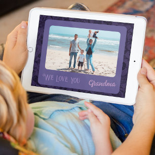 Afbeelding persoonlijke foto Tekst Grootma Gift Vi Poster