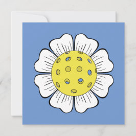 Afbeelding Pickleball Flower Blank Notecards Bedankkaart