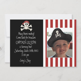 Afbeelding Pirate Birthday Uitnodiging