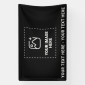 Afbeelding plus tekst spandoek (Verticaal)