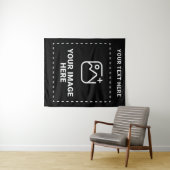 Afbeelding plus tekst wandkleed (In Situ (horizontaal))