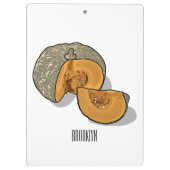 Afbeelding pompoencartoon klembord (Achterkant)