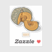 Afbeelding pompoencartoon sticker (Vel)