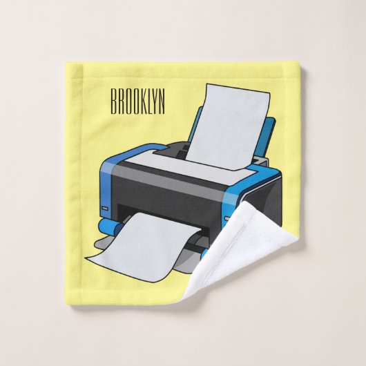 Afbeelding printercartoon bad handdoek (Wasdoekje)