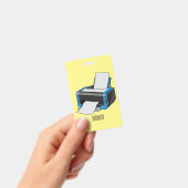 Afbeelding printercartoon badge (Handheld)