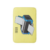 Afbeelding printercartoon badmat (Voorkant Verticaal)