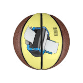 Afbeelding printercartoon basketbal (Verticaal)