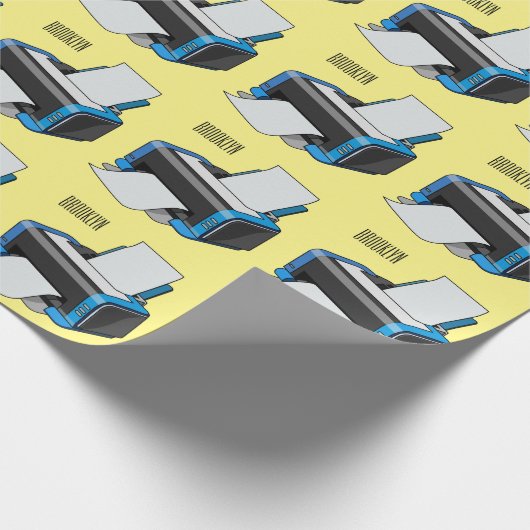 Afbeelding printercartoon cadeaupapier (Hoek)