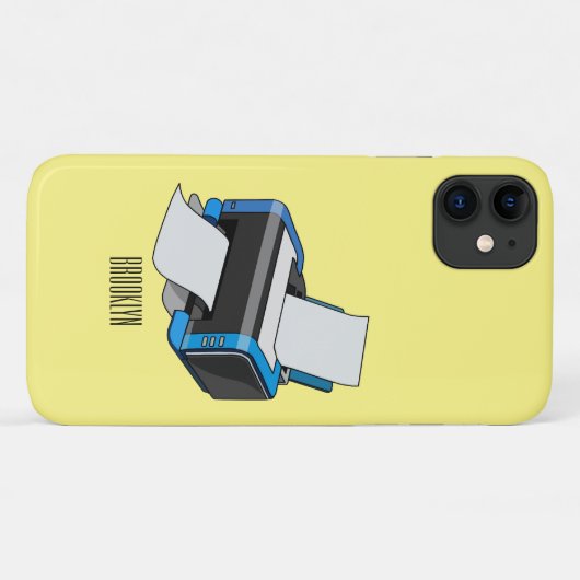 Afbeelding printercartoon Case-Mate iPhone case (Achterkant (horizontaal))