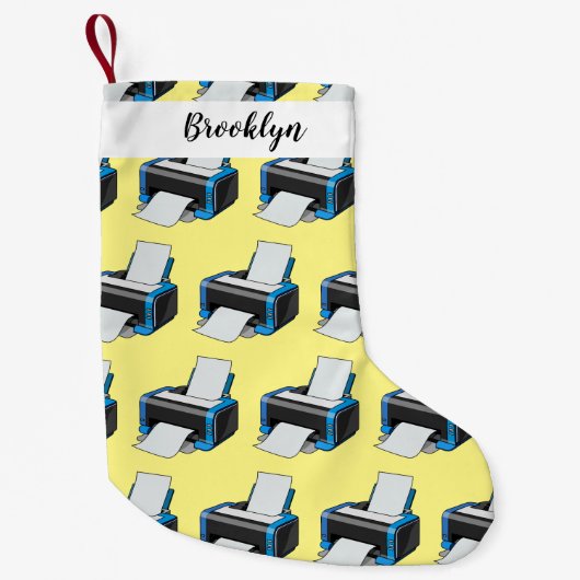 Afbeelding printercartoon kleine kerstsok (Voorkant)