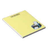 Afbeelding printercartoon notitieblok (Schuin)