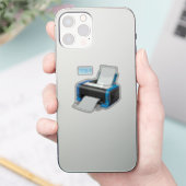 Afbeelding printercartoon sticker (Telefoon)