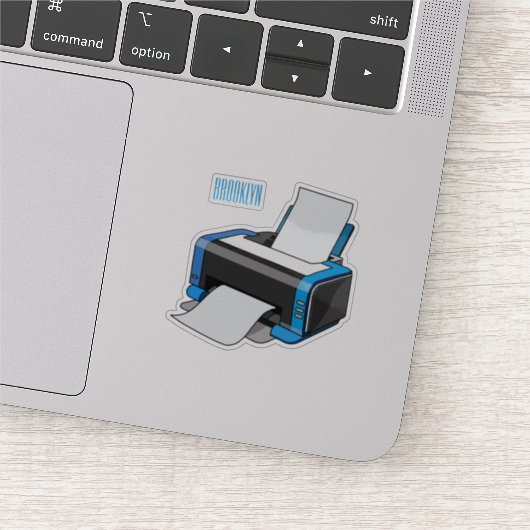 Afbeelding printercartoon sticker (Detail)