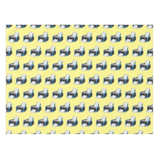 Afbeelding printercartoon tafelkleed (Voorkant (Horizontaal))