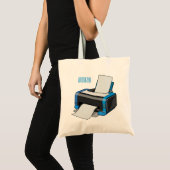 Afbeelding printercartoon tote bag (Voorkant (product))