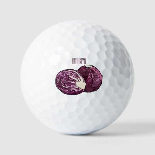 Afbeelding rode cartoon golfballen (Voorkant)