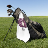 Afbeelding rode cartoon golfhanddoek (Groen)