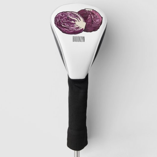 Afbeelding rode cartoon golfheadcover (Voorkant)