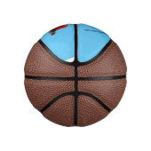 Afbeelding rode stoomschotel cartoon basketbal (Rechts)