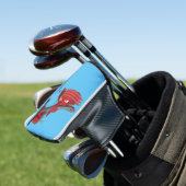 Afbeelding rode stoomschotel cartoon golfheadcover (Insitu)