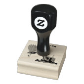 Afbeelding rode stoomschotel cartoon rubberstempel (Stempel)