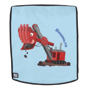 Afbeelding rode stoomschotel cartoon rugtassen