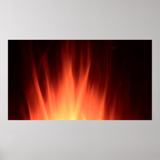 Afbeelding rood vuur poster (Voorkant)
