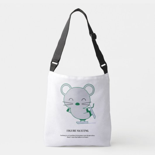 Afbeelding schaatsen crossbody tas (Voorkant)