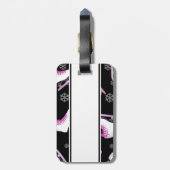 Afbeelding schaatsen - Ice Schaatsen Black en Roze Bagagelabel (Achterkant verticaal)
