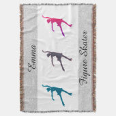 Afbeelding schaatsen/ijsschaatsen Aangepaste tromm Deken (Voorkant Verticaal)