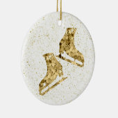 Afbeelding schaatsen ornament - Goudsterren (vrouw (Rechts)