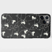 Afbeelding Schaatsen schaatsen op donkergrijs iPhone Hoesje (Achterkant horizontaal)