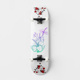 Afbeelding schattige Fantasy Flowers Skateboard
