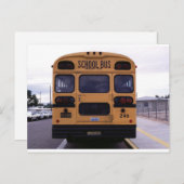 Afbeelding schoolbus briefkaart (Voorkant / Achterkant)